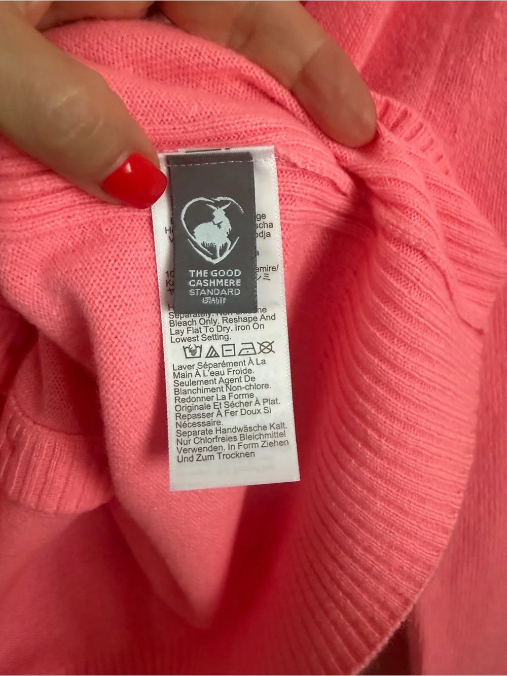 NWT J.Crew 100% Cashmere Cardigan Neon Pink Good Cashmere Standard Medium